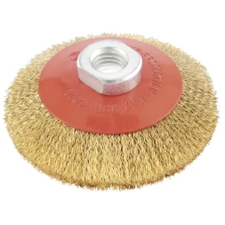 Щетка для УШМ, 115 мм, М14, "тарелка", витая проволока MATRIX 74612