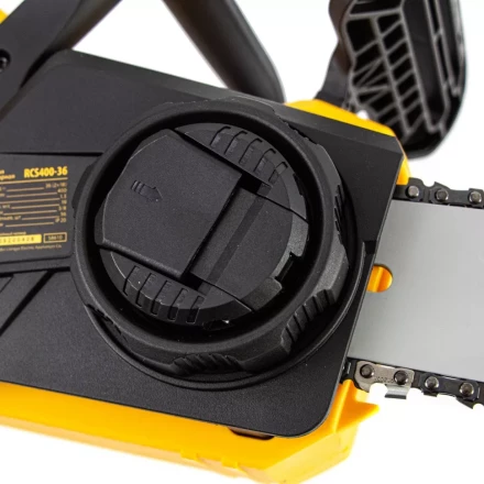 Цепная пила аккумуляторная бесщеточная RCS400-36, Li-ion, 36 В, 4 Ач, шина 400 мм Denzel 58610 купить в Нягани