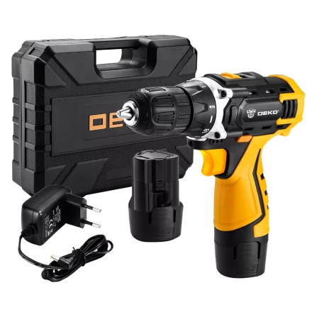 Дрель аккумуляторная DKCD12FU-Li DEKO + набор 63 инструмента, 063-4094 купить в Нягани