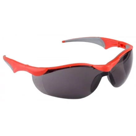 Очки ЗУБР &quot;МАСТЕР&quot; защитные, серые, с зеркальным покрытием, поликарбонатная монолинза с мягкими двухкомпонентными дужками 110322 купить в Нягани