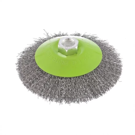 Щетка для УШМ 125 мм М14 "тарелка" витая проволока СИБРТЕХ 746167 купить в Нягани