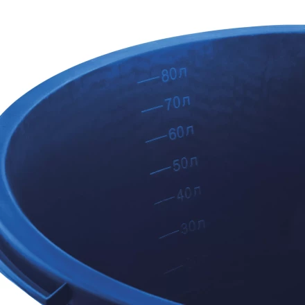 ЗУБР 90 л, первичный высокопрочный пластик, усиленный круглый строительный таз (06094-90) купить в Нягани