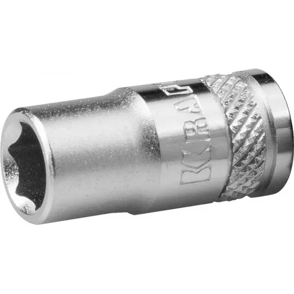 Торцовая головка KRAFTOOL "INDUSTRIE QUALITAT", Cr-V, FLANK, хромосатинированная, 1/4", 6 мм 27815-06_z01 купить в Нягани