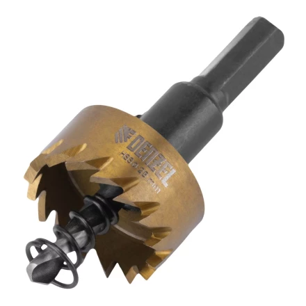 Коронка по металлу HSS, 28 мм, нитридтитановое покрытие Denzel 724106 купить в Нягани