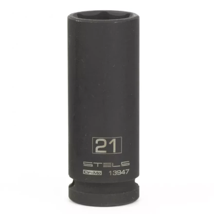 Головка ударная удлиненная шестигранная 21мм 1/2&quot; CrMo Stels 13947 купить в Нягани