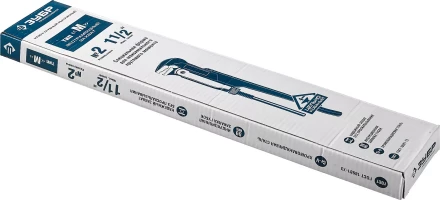 Ключ трубный рычажный ЗУБР &quot;ПРОФЕССИОНАЛ&quot;, прямые губки, цельнокованый, Сr-V, № 2,  1,5&quot; 27335-2_z01 купить в Нягани