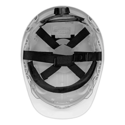 Каска защитная ударопр. Denzel «Форвард» (К-05),ABS/PC,комплект со встроен.очк.ОЧК-05 Форвард,белая 89205 купить в Нягани