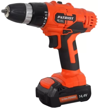 Дрель-шуруповерт аккумуляторная PATRIOT BR 140Li в кейсе купить в Нягани