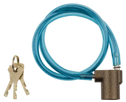 Замок навесной ЗУБР &quot;МАСТЕР&quot; велосипедный, дисковый механизм секрета, ключ 7 PIN, 600мм 3720-6-01_z01 купить в Нягани