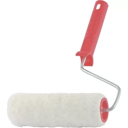 Валик "Натуральный мех" в сборе 100 мм D – 48 мм D ручки – 6 мм крепление шплинтом Сибртех 80161