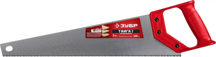 ЗУБР Тайга-7, 450 мм, универсальнаяножовка (15081-45) купить в Нягани