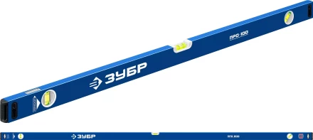 ЗУБР ПРО, 2000 мм, уровень с усиленным профилем, Профессионал (34590-200) купить в Нягани