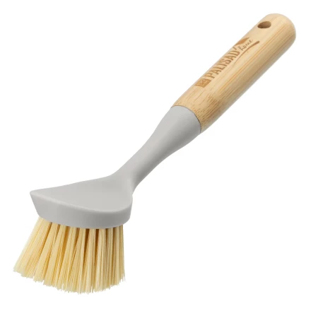 Щетка для посуды круглая d 60х230 мм, бамбуковая рукоятка, Home// Palisad 93571 купить в Нягани