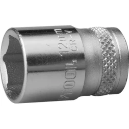 Торцовая головка KRAFTOOL "INDUSTRIE QUALITAT", Cr-V, FLANK, хромосатинированная, 1/4", 13 мм 27815-13_z01