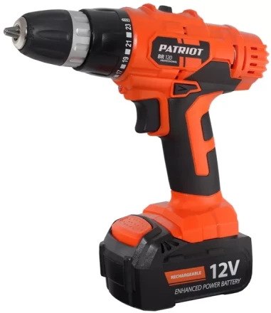 Аккумуляторная дрель -шуруповерт BR 120 PATRIOT купить в Нягани