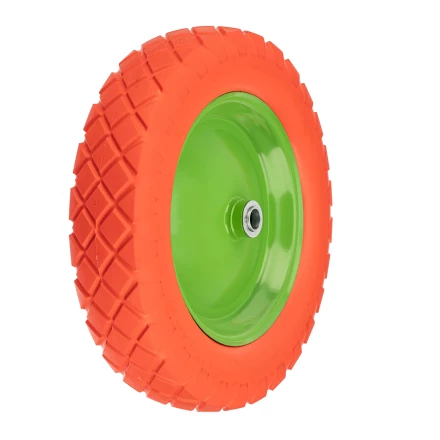 Колесо полиуретановое Сибртех 4.80/4-8, длина оси 90 мм, подшипник 20 мм 689775 купить в Нягани