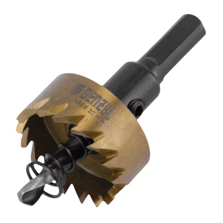 Коронка по металлу HSS, 30 мм, нитридтитановое покрытие Denzel 724108 купить в Нягани