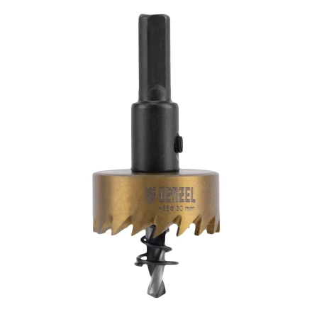 Коронка по металлу HSS, 30 мм, нитридтитановое покрытие Denzel 724108 купить в Нягани