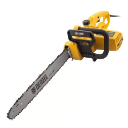 Пила цепная электрическая Denzel EDS-2200P, 2.2 кВт,поперечная, шина 45 см, шаг 3/8, паз 1.3 мм, 63 звена 95617