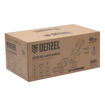 Газонокосилка бензиновая Denzel GLD-460SP-VE, 146 см3, шир. 46см, привод, вариатор, эл.старт, 60 л (58809) купить в Нягани