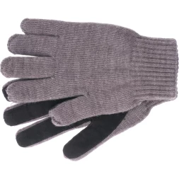 Перчатка двойная полушерстяная спилковый наладонник 150 г Сибртех артикул 68630