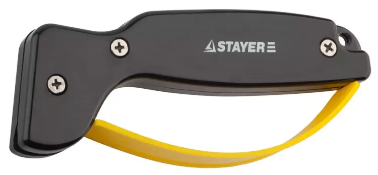 Точилка STAYER "MASTER" универсальная, для ножей, с защитой руки, рабочая часть из карбида 47513 купить в Нягани