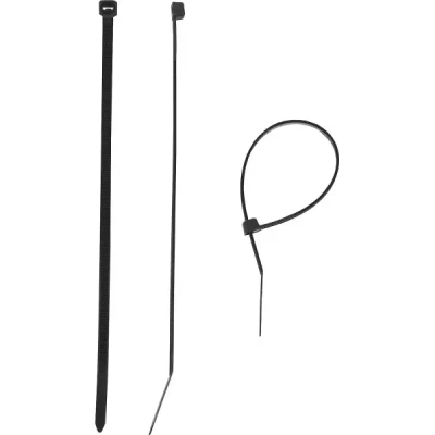 Хомуты ЗУБР нейлоновые черные 4,5x300мм, 100шт 309030-45-300