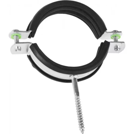 ЗУБР. Хомут трубный оцинкованный, с шурупом, 2 1/2&quot;, 1шт 37854-73-82-1 купить в Нягани