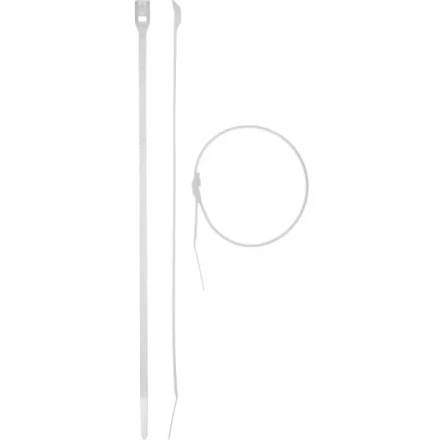 Кабельные стяжки белые КОБРА, с плоским замком, 3.6 х 205 мм, 50 шт, нейлоновые, ЗУБР 30930-36-205 купить в Нягани