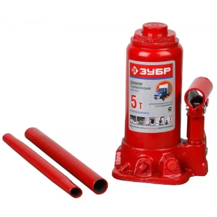 Домкрат ЗУБР гидравлический бутылочный, для автомобилей ГАЗ, 5т, 185-300мм 43059-300-5 купить в Нягани