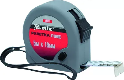 Рулетка Fine 5 м х 19 мм пластиковый корпус  MATRIX 31017 купить в Нягани