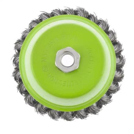 Щетка для УШМ 125 мм М14 "чашка" крученая металлическая проволока СИБРТЕХ 746277 купить в Нягани