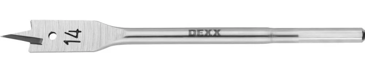 Сверло по дереву перовое, шестигранный хвостовик, DEXX 2945-14, d=14мм 2945-14 купить в Нягани