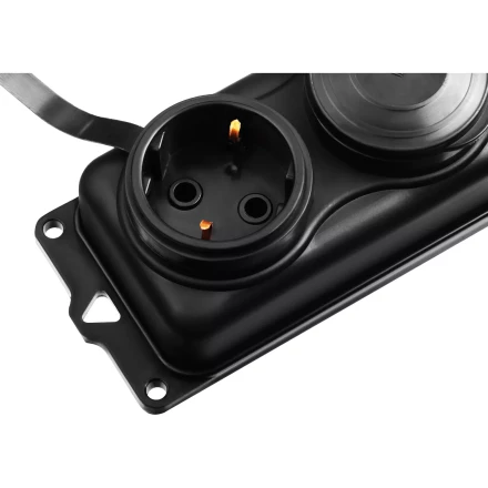 ЗУБР КГ-325-Ш3, КГ, 3 x 2.5 мм2, IP44, 15 м, 3 гн., 4000 Вт, силовой удлинитель, Профессионал (55024-15) купить в Нягани