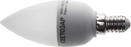 Лампа СВЕТОЗАР светодиод &quot;LED technology&quot;, диммируемая, свеча, цоколь E14(миньон), тепл бел свет (2700К), 45 (5Вт), 220В 44501-40-D купить в Нягани