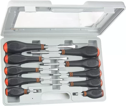 Набор отверток СrV в пластмассовом боксе 10 шт. SPARTA 133565 купить в Нягани