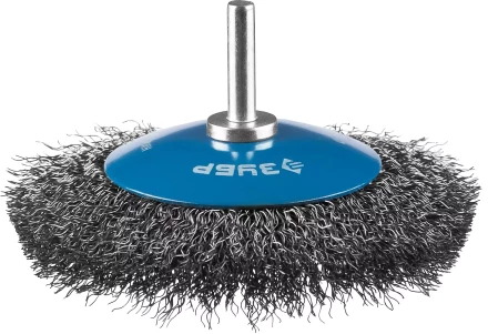 ЗУБР &quot;ПРОФЕССИОНАЛ&quot;. Щетка коническая для дрели, витая стальная проволока 0,3мм, 100мм 35230-100_z02 купить в Нягани