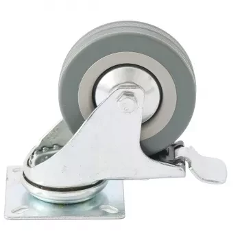 Колесо поворотное с тормозом d-75мм крепление  платформенное СИБРТЕХ 68720 купить в Нягани