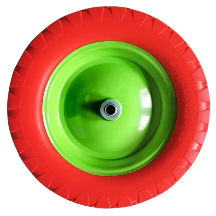 Колесо полиуретановое Сибртех 4.80/4-8, длина оси 80 мм, подшипник 20 мм 689805 купить в Нягани