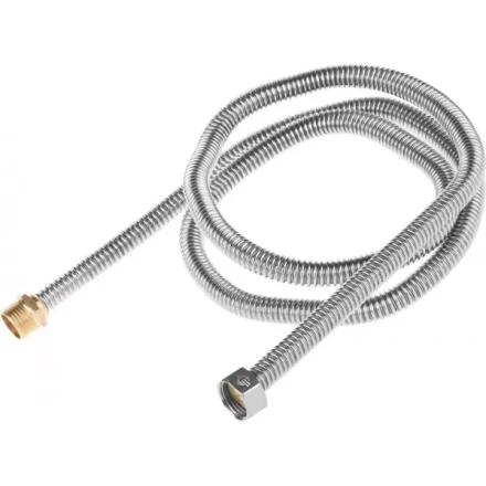 Подводка ЗУБР &quot;ЭКСПЕРТ&quot; сильфонная из нержавеющей стали, для воды, г/ш  (гайка-штуцер), 1/2&quot;, 1,5м 51011-G/S-150 купить в Нягани