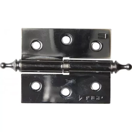 Петля дверная разъемная ЗУБР &quot;ЭКСПЕРТ&quot;, 1 подшипник, цвет хром (CP), правая, с крепежом, 75х63х2,5мм, 2 шт 37605-075-2R купить в Нягани