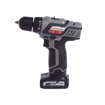 Аккумуляторная дрель-шуруповерт ИНТЕРСКОЛ ДА-18ЭР Li-ion (2 х 2Ач) купить в Нягани