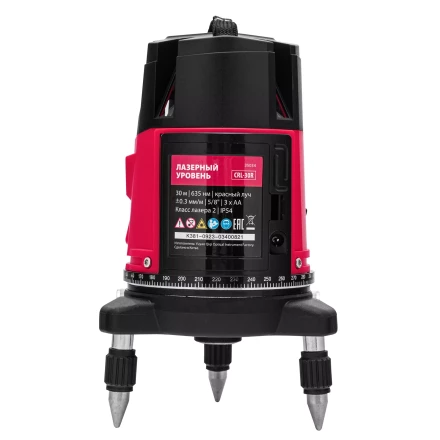 Лазерный уровень MTX CRL-30R, 30 м, красный луч, батарейки, резьба 5/8" 35034 купить в Нягани