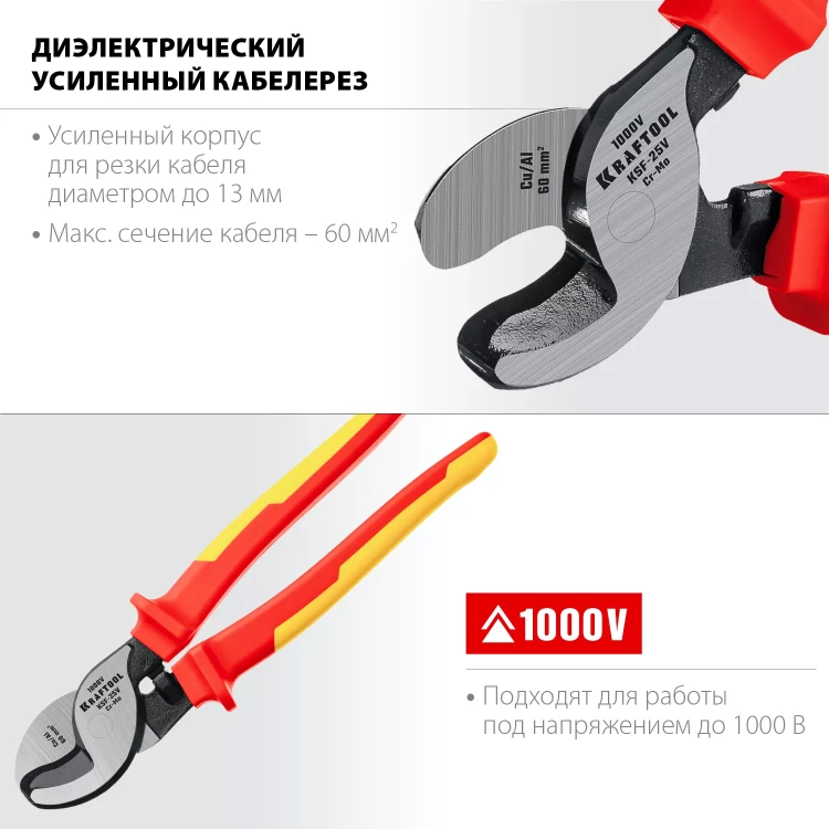 Кабелерез усиленный KSF диэлектрический 1000 В 23334-25V купить в Нягани
