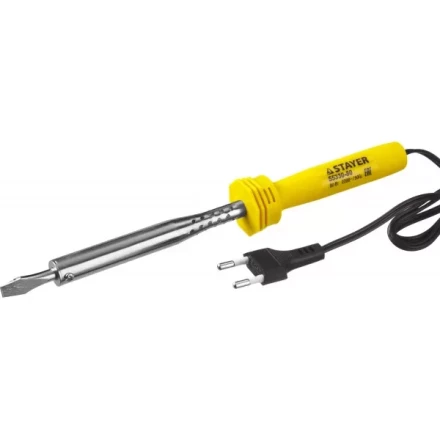 Паяльник STAYER &quot;STANDARD&quot; с пластмассовой рукояткой и долговечным жалом, 80 Вт, клин 55330-80 купить в Нягани