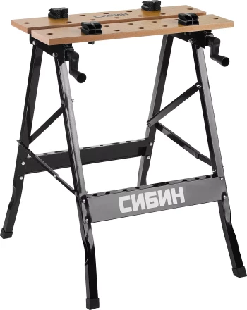 Верстак столярный СИБИН складной, 605х635х780 мм 38723 купить в Нягани