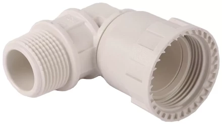 Переходник угловой 90° ЗУБР &quot;ШиреФит&quot; &quot;накидная гайка - наружная резьба&quot;, 20мм - 1/2&quot; 51485-20-1/2 купить в Нягани