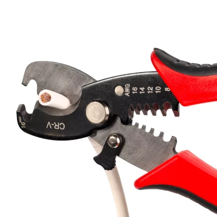 Ножницы для резки проводов КВТ MC-07 до 15 мм с функцией зачистки изоляции (86619) купить в Нягани