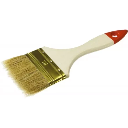 Кисть плоская ЗУБР &quot;УНИВЕРСАЛ-ОПТИМА&quot;, светлая щетина, деревянная ручка, 75мм 01099-075_z01 купить в Нягани