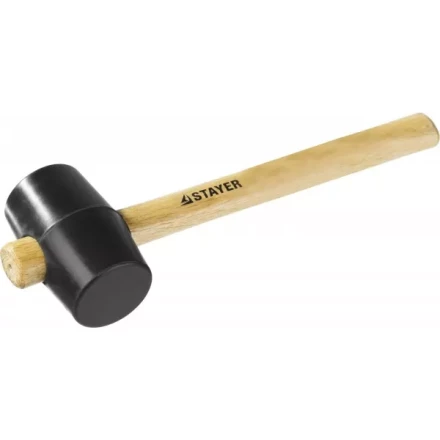 Киянка STAYER резиновая черная с деревянной ручкой, 225г 20505-40 купить в Нягани